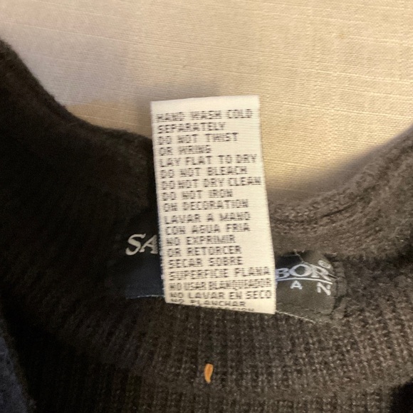 Sag Harbor Black Cardigan with White Floral Embroidery - Picture 8 of 8